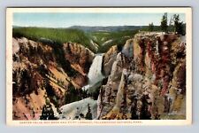 Yellowstone National Park, Falls, Red Rock And Point Lookout, Vintage Postcard picture