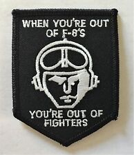 Navy F-8 Crusader Out of Fighters Patch (F-4 F-14 F-18 F-35 Topgun Maverick) picture