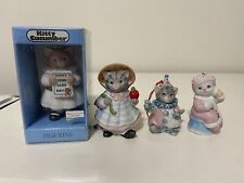 Kitty Cucumber Schmid Lot of 4 Figurines Ornaments Clown Angel Makeup School picture