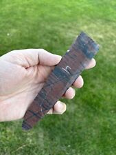 Tiger Mahogany Obsidian Preform 7 X 1 1/2 Flint Knapping Quality Thickness 1/4 picture