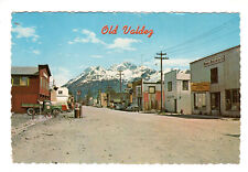 Postcard: Old Valdez, AK (Alaska) - pre-1964 earthquake - street scene; signage picture