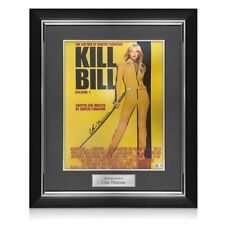 Uma Thurman Signed Kill Bill Poster. Deluxe Frame picture