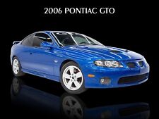 2006 Pontiac GTO NEW METAL SIGN: Mint Condition in Blue picture