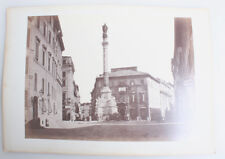 BEAUTIFUL 10X14 ALBUMEN PHOTO OF COLUMN OF THE IMMACULATE   STORES - ROME, ITALY picture