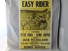 EASY RIDER VINTAGE 1969 MOTORCYCLE CHOPPER POSTER Peter Fonda Dennis Hopper USED picture