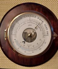 Schatz Brass Ship's Compensated Precision Barometer & Thermometer, West Germany picture