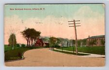Albany NY-New York, New Scotland Avenue, Antique Vintage c1913 Postcard picture