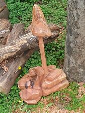 Chainsaw Carved Wild Mushrooms picture