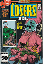 THE LOSERS SPECIAL #1  DEATH ISSUE  CRISIS CROSS-OVER  DC  1985  NICE picture