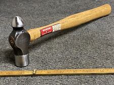 Vintage Shapleigh’s Hammer Forged 1 Lb Ball Peen Hammer With New Bear Cat Handle picture