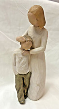 Willow Tree Sculpted Hand-Paint Mother Child Boy Sculptures Resin Art Figurine​ picture