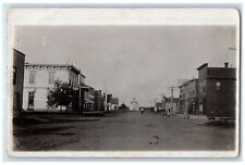 1914 View Of Main Street Church View Aredale Iowa IA RPPC Photo Antique Postcard picture
