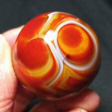 TOP 71G 37MM Natural Polished Banded Agate Crystal Sphere Ball Healing A1196 picture