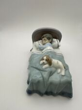 Lladro Bedtime Buddies 06541 with box excellent condition boy and puppy picture