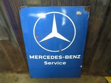 Mercedes Benz sign Dealer Service porcelain metal original Mid Century 31