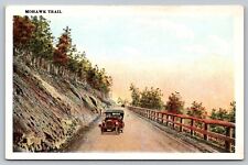 Mohawk Trail MA - Old Cars on Dirt Roadway - Wooden Guardrail picture