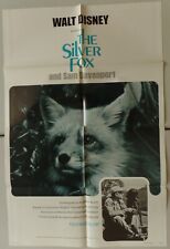 1973 Original 1 Sheet Poster Walt Disney's The Silver Fox and Sam Davenport picture