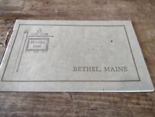 Vintage Brochure Booklet For The Bethel Inn Bethel Maine Collectible Ephemera picture