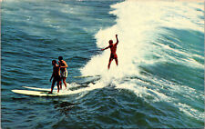 1960s Surfing Surfers California RPPC Postcard picture