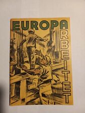 C1950's German booklet Europa Arbeitet Der Arbeiter im Marshallplan German text picture
