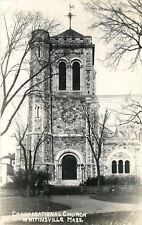Whitinsville Massachusetts~Congregational Church~Real Photo Postcard 1947 picture