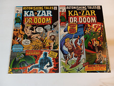 Astonishing Tales #4 & 7 (1971) Ka-Zar & Dr. Doom Bronze Age Marvel Comic Lot FN picture