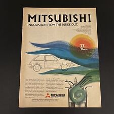 1980 Mitsubishi Motors Corporation Print Ad Original Japanese Import Innovation picture