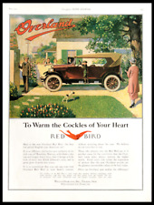 1923 WILLYS OVERLAND RED BIRD Antique Car F. STANLEY Automobile Art Vtg PRINT AD picture