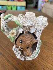 Vintage 1976 Mother And Baby Squirrel In Tree Enesco Taiwan Porcelain picture