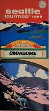 Vintage 1989 Seattle Tour Map Pier 59 Omnidome Film Experience picture