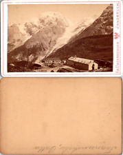 Unterberger, Innsbruck, Tyrol, Franzenshöhe, glacier transformer vintage CDV album picture