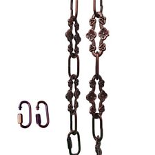 WOERFU 30 Inch Antique Red Bronze Decorative Plum Buckle Chain for Hanging Light picture