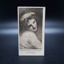 1912 Wills Tobacco Antique Photogravure Cigarette #11 Lady Hamilton Bacchante picture