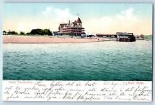 Hull Massachusetts MA Postcard Hotel Pemberton Dock Beach Scene c1905's Antique picture