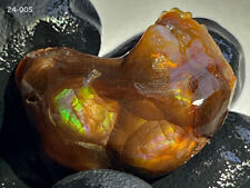 FIRE AGATE - FINE COLORS GEMSTONE - UNFINISHED 40ct. - SEE THE VIDEO US Seller picture