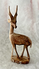 Vintage Carved Wooden Deer Antelope 6