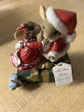 Charming Tails Christmas Cheer Mice -Hamilton Collection NO BOX picture