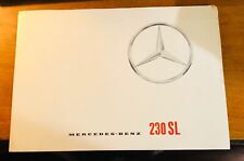 1963 Mercedes-Benz 230 SL Coupe / Roadster Sales Brochure w/Stat Sheet Germany picture