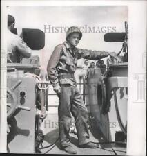 1957 Press Photo Jon Lindbergh, son of Charles Lindbergh, in Underwater Warrior picture