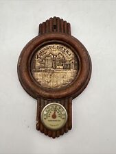 Vintage Souvenir Atlantic City. N.J Thermometer HangingPlaque Works Made In USA picture