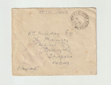1943 WW2 British Censored Cover RAF Free Frank from Field Post Office  Algiers. picture