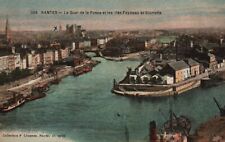 Vintage Postcard - 556 Nantes -Le Qual de la Fosse...... 1919 SOLDIERS MAIL Army picture