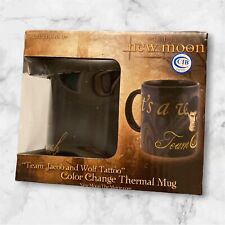Rare Neca Twilight New Moon Team Jacob Color Change Thermal Mug In Box picture