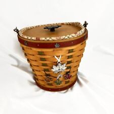 Longaberger 2003 Heritage Days Pail Basket With Lid Signed By Multiple Family picture