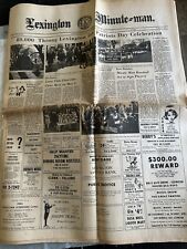 Vintage Newspaper Lexington Minute-Man Massachusetts April 22, 1965 Complete picture