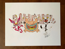 Aaahh Real Monsters 8.5 x 11 Art Print/Poster Nickelodeon Signed by Tom Travers picture