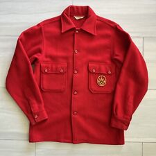Vintage Boy Scout Red Wool Jacket Large 42 60’s 70’s picture