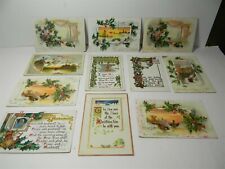 Vintage Tuck's Christmas Postcards UDB & Embossed Lot of 11 - P30 picture