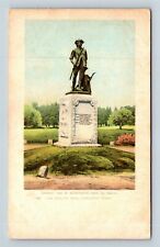 Concord MA, Minuteman Memorial, Battle Ground Massachusetts Vintage Postcard picture