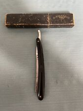 H. Boker Mother of Pearl Tang Straight Razor W/Box - Made in Germany picture